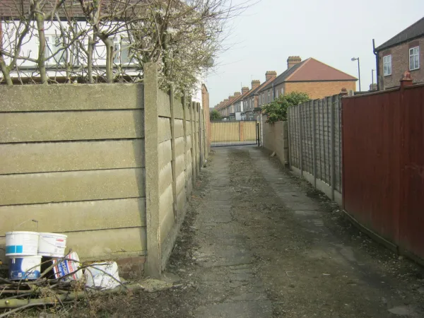 gated alleyway