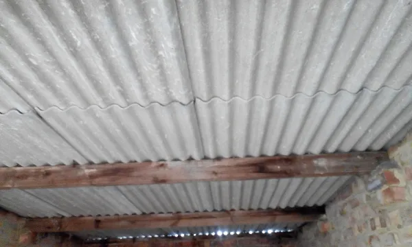 Asbestos roof