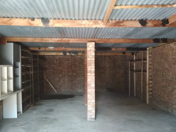 inside the garage