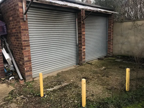 garage with both doors shut