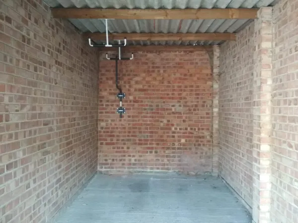 Inside the garage